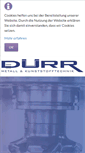 Mobile Screenshot of duerr-metall.de